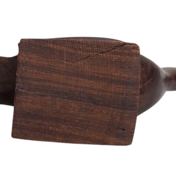 Vintage Hand-Carved Wooden Roadrunners Mid Century Modern Decor Sculpture READ - Picture 9 of 9